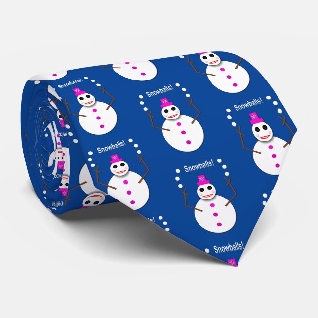 Corbata Navidades Snowlady Juggys Nieves Graciosa (Enrollado)