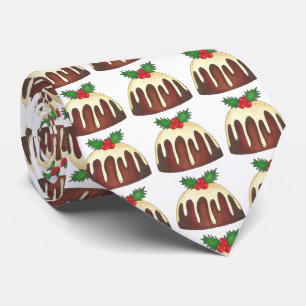 Corbata Navidades Sugar Plum Pudding Bate postre
