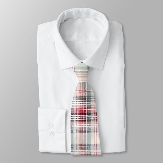 Corbata Navidades Tartán Floral Design Series #24 (Atado)