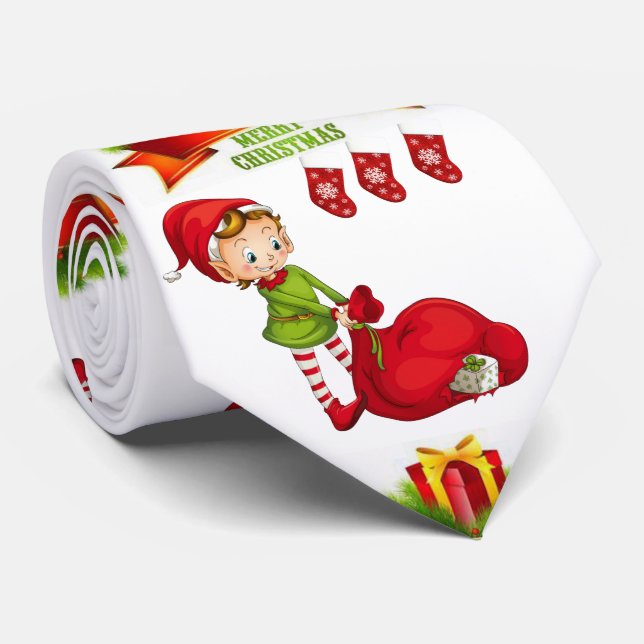 Corbata Navidades Tie, Elf (Enrollado)