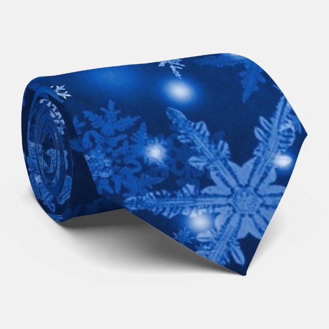 Corbata Navidades Tie/Snowflakes (Enrollado)