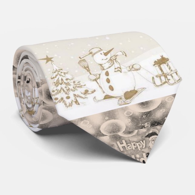 Corbata Navidades Tie, Snowman (Enrollado)