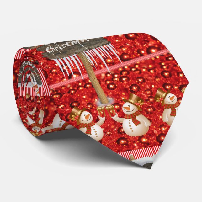 Corbata Navidades Tie, Snowman (Enrollado)