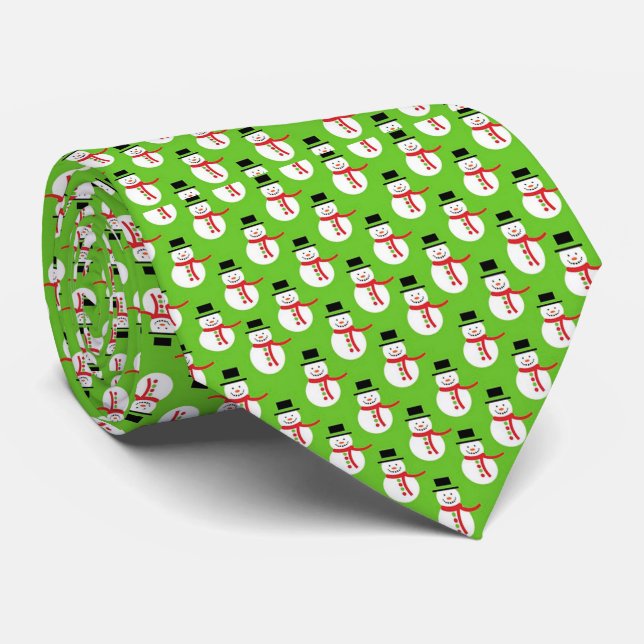 Corbata Navidades Tie/Snowmen (Enrollado)