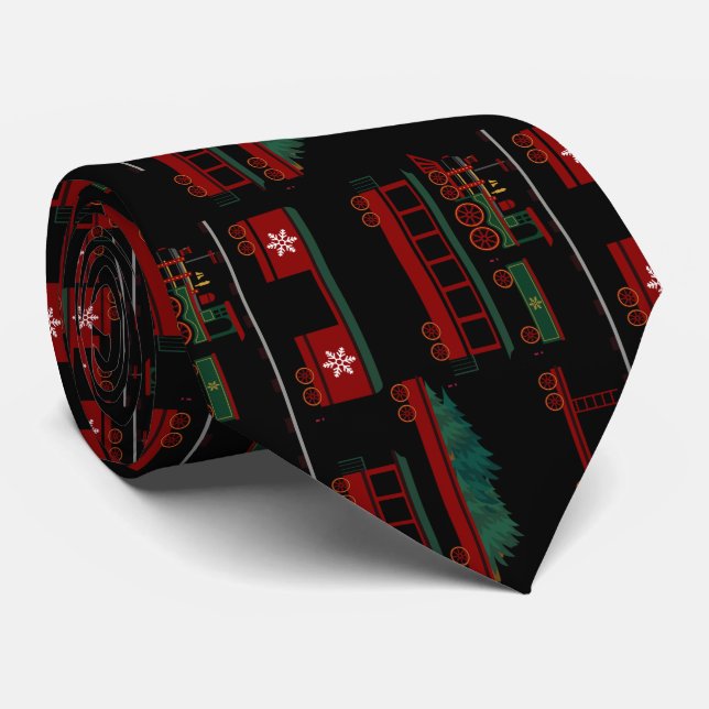 Corbata Navidades Train Fleet Tie (Enrollado)