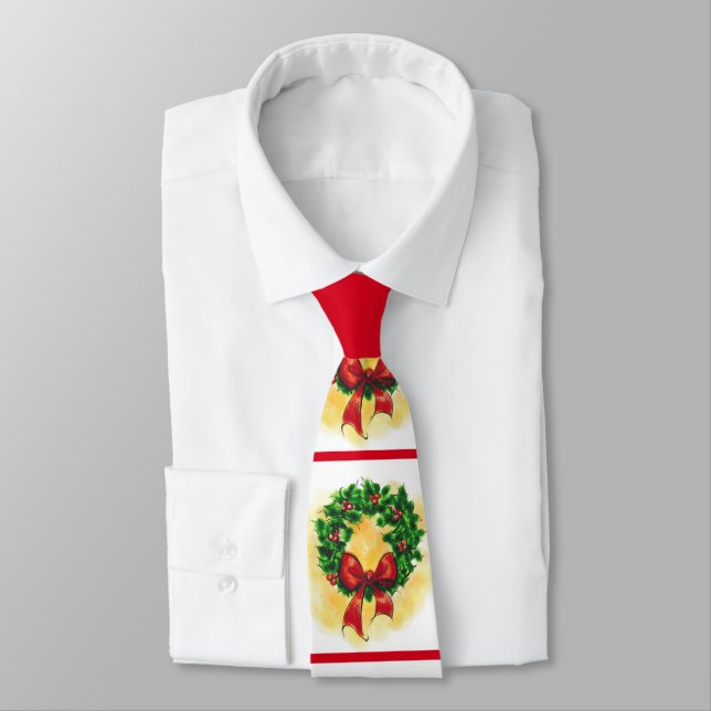Corbata Navidades Wreath Neck Tie (Atado)