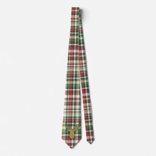 Corbata Navidades XMAS Tapón Tartán Vestir Tejas