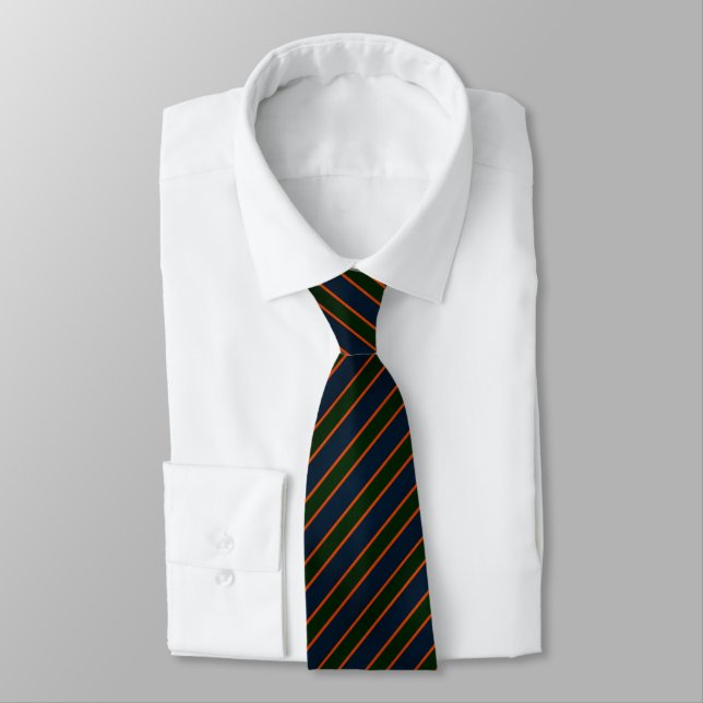 Corbata Navy Blue Multi-Stripe  (Atado)