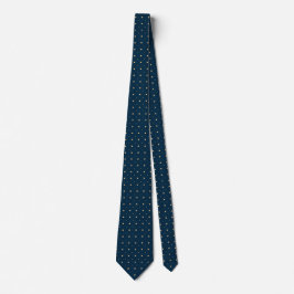 Corbata Navy Blue Polka Dot