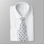 Corbata Navy Blue Ship Wheel Nautical Anchor Sailor<br><div class="desc">Cuello del capitán del marinero Nautical-boda-novio en azul marino y blanco</div>