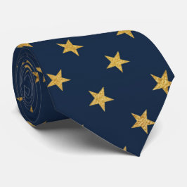 CORBATA NAVY GOLD STAR MENS TIE