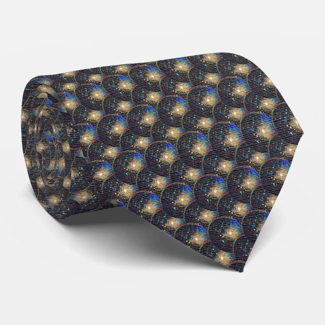 Corbata Nebulosa Eléctrica – Pulso Fractal (Enrollado)