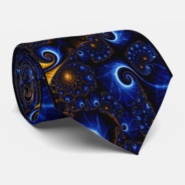 Corbata nebulosas del azul y del oro
