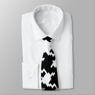 Corbata Necesario para Navidades de color gris y blanco