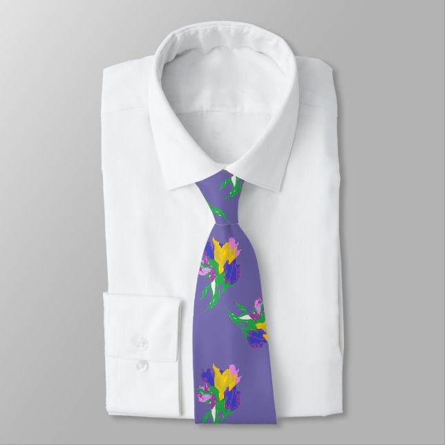 Corbata Neck Tie : Tulips (Atado)