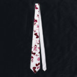 Corbata Necktie, Boda floral de Borgoña<br><div class="desc">Necktie,  Boda floral de Borgoña. Esta corbata floral de Rubor en Borgoña se convertirá en el centro de atención,  fabuloso y florido.</div>