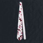 Corbata Necktie, Boda floral de Borgoña<br><div class="desc">Necktie,  Boda floral de Borgoña. Esta corbata floral de Rubor en Borgoña se convertirá en el centro de atención,  fabuloso y florido.</div>