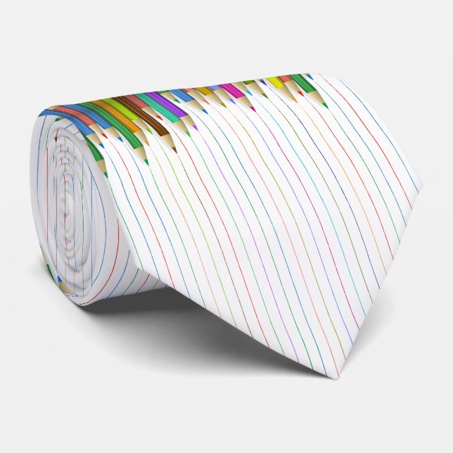 Corbata Necktie - Colores Lápiz (Enrollado)