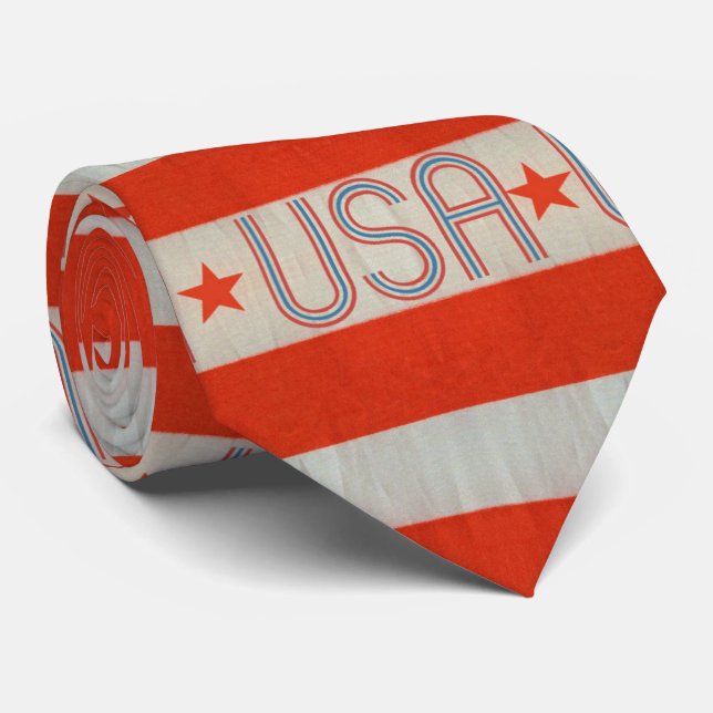Corbata Necktie con bandera de Estados Unidos (Enrollado)