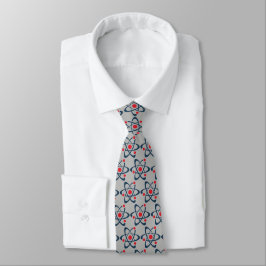 Corbata Necktie de diseño de Átomos rojos