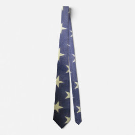 Corbata Necktie de estrellas blancas