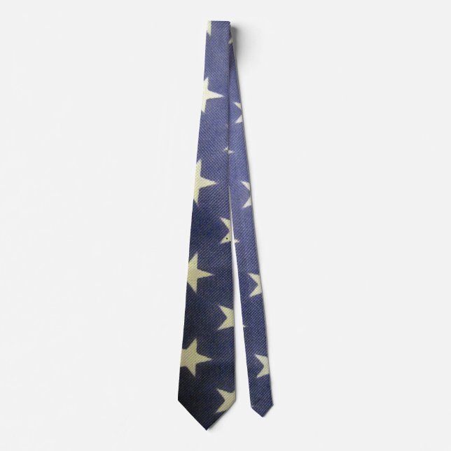 Corbata Necktie de estrellas blancas (Anverso)
