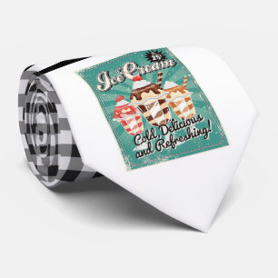 Corbata Necktie de helado retro