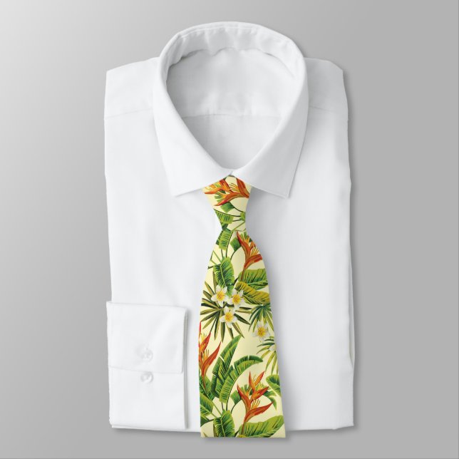 Corbata Necktie de la rendición tropical hawaiana (Atado)