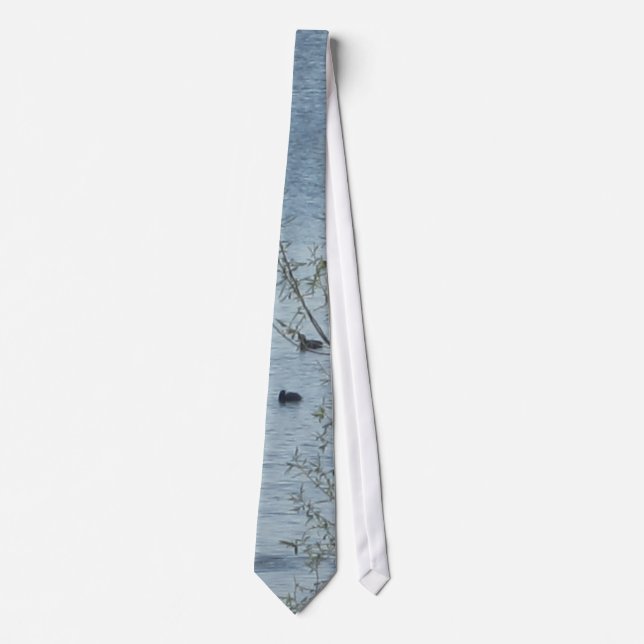 Corbata Necktie de las aves del lago (Anverso)