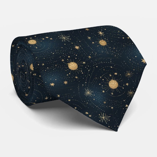 Corbata Necktie de monograma celeste (Enrollado)