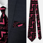 Corbata Necktie de patrón geométrico cútrico colorido<br><div class="desc">Necktie de patrón geométrico cútrico colorido.</div>
