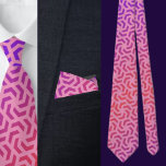 Corbata Necktie de patrón geométrico cútrico colorido<br><div class="desc">Necktie de patrón geométrico cútrico colorido.</div>