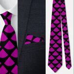 Corbata Necktie de patrón geométrico cútrico colorido<br><div class="desc">Necktie de patrón geométrico cútrico colorido.</div>