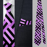 Corbata Necktie de patrón geométrico cútrico colorido<br><div class="desc">Necktie de patrón geométrico cútrico colorido.</div>