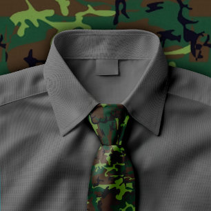 Corbata Necktie del camuflaje