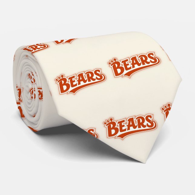 Corbata Necktie, equipo deportivo de Bears (Enrollado)