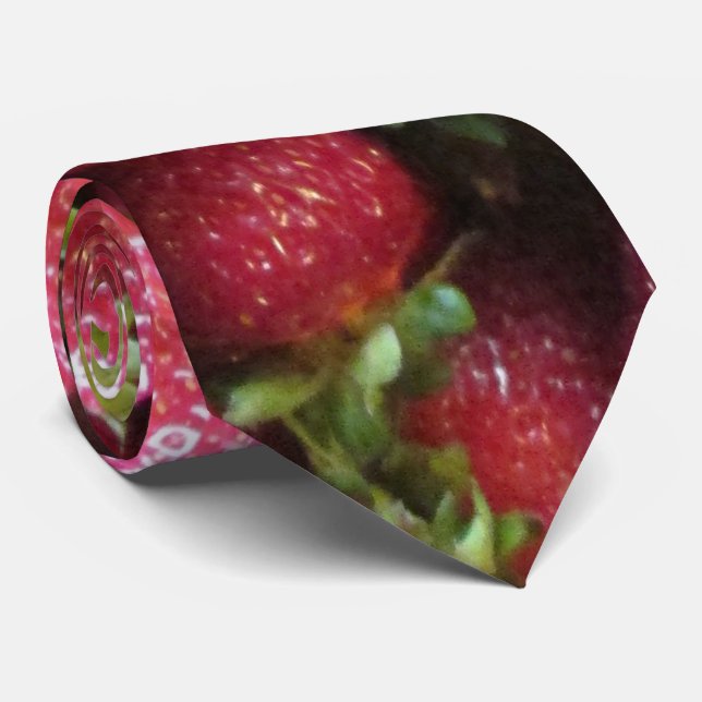 Corbata Necktie - Fresas de verano (Enrollado)