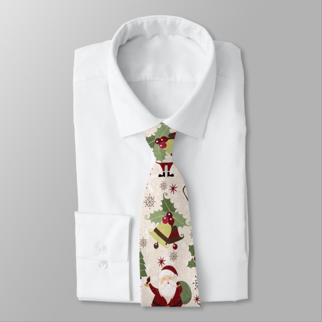 Corbata Necktie Navidades de Santa (Atado)