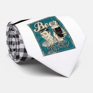 Corbata Necktie Retro Beer