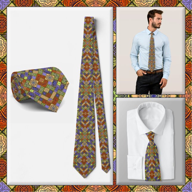 Corbata NECKTIE - Rojo/Azul/Verde y más - Patrón de color (Subido por el creador)