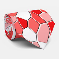 Necktie - sombras de mosaico rojo 3D