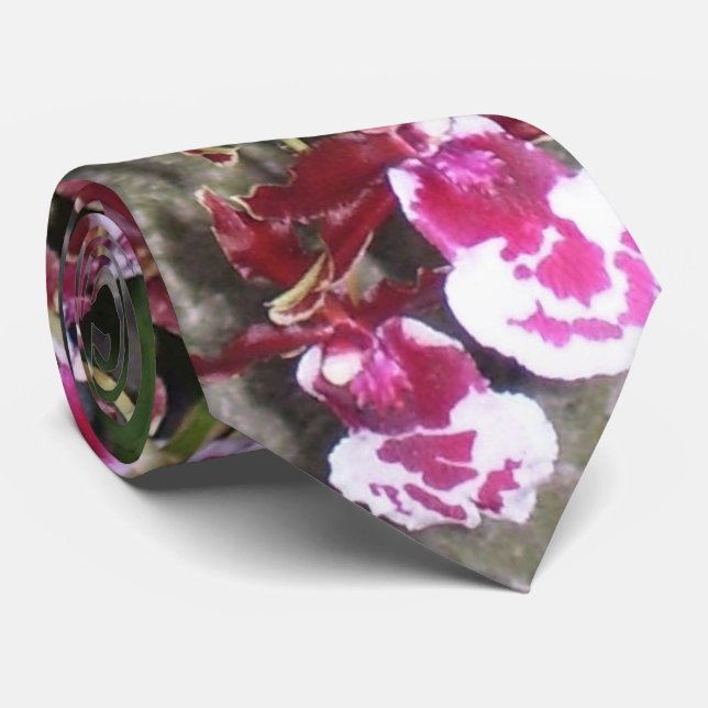 Corbata Necktie - Tolumnia Jairak Rainbow Orchid (Enrollado)