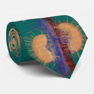 Corbata Nefrología Tie Diseño Único Artsy Riñon #14