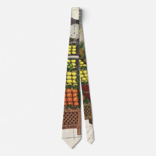 Corbata Negocio Antiguo, Frutería con Tendero y Niño