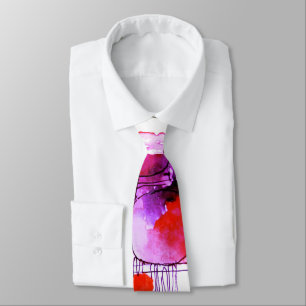 Corbata Negocio moderno Abstrac Azul rosa