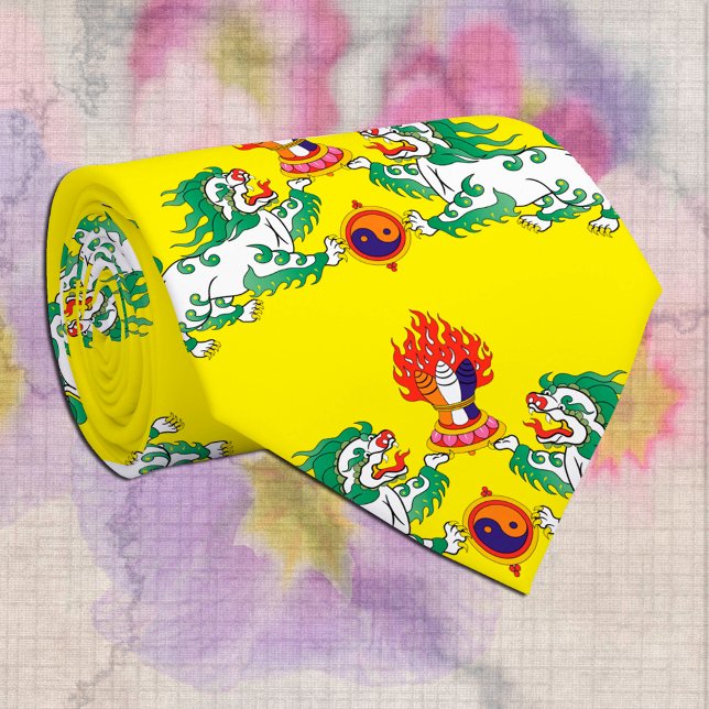 Corbata Negocios Tibet y Bandera Tibetana, Leones de Nieve (Subido por el creador)