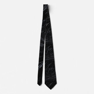 Corbata negra con estampado, traje moderno para ho
