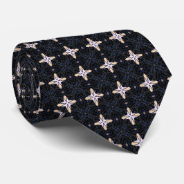 Corbata negra con estrellas estelares