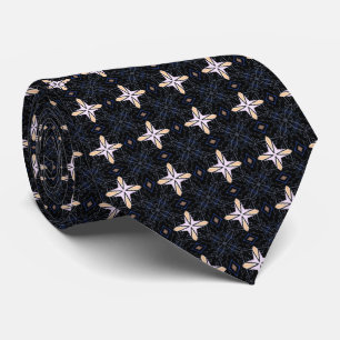 Corbata negra con estrellas estelares