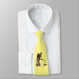 Corbata Negra de Abogado Personalizada con Inicial
